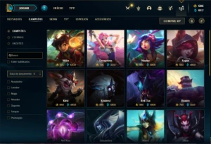 Conta Unranked com 150 Champs e 179 Skins - League of Legends LOL
