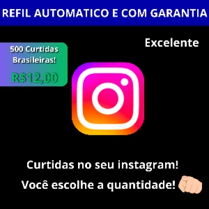 Curtidas Brasileiras Instagram - Escolha a quantidade!