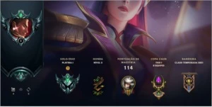 Conta Platina 1 com 67% de Winrate - League of Legends LOL
