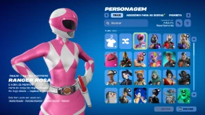Conta Fortnite | 96 Skins | Pink Ranger | Entrega automática