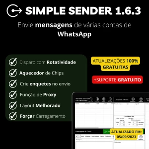 Simple Sender – Rotatividade de contas e Aquecedor de Chips