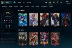 Conta d1 400 skins todos champs - League of Legends LOL