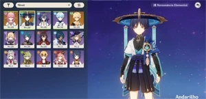 ANDARILHO + YAE MIKO C1 + LAYLA C4 AR 14 (NA) (SCARAMOUCHE) - Genshin Impact