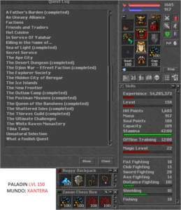Royal Paladin level 150 XANTERA - Tibia