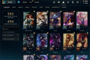 Conta lol 240 Skins (9 prest. + 3 ult.) perfeita c/ mt RP! - League of Legends