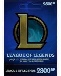 League Of Legends Cartão R$ 50 Reais Lol 2800 Riot Points Rp