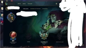 CONTA LOL PLATINA IV - LEVEL 60 - League of Legends