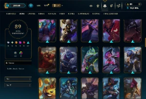 Conta Unranked com 105 campeões e 89 Skins - League of Legends LOL