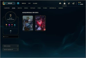 Conta DIAMANTE 2 Smurf BARATA com 2 skins e 28 champs - League of Legends LOL