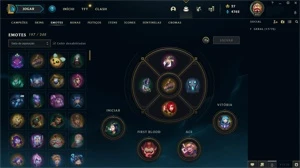 Conta League Of Legends com 385 skins, 5 míticas LOL