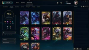 Conta do Lol com todos os Chanps e 762Skins - League of Legends