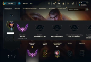 Mestre com 25 Champs e 1 Skin + 11 Fragmentos - League of Legends LOL