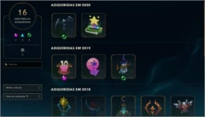 CONTA LOL NVL 289 + 109 SKINS(3 VITORIOSA) DIVERSOS ICONES! - League of Legends