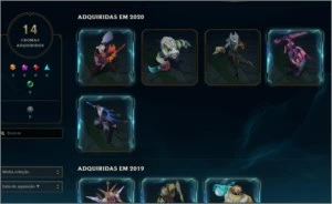 CONTA LOL NVL 289 + 109 SKINS(3 VITORIOSA) DIVERSOS ICONES! - League of Legends