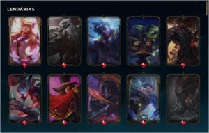 CONTA LOL NVL 289 + 109 SKINS(3 VITORIOSA) DIVERSOS ICONES! - League of Legends