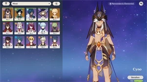 CONTA REROLL GENSHIN, level 10 CYNO+VENTI! +BRINDE! - Genshin Impact