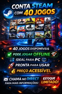 Conta STEAM 40 Jogos
