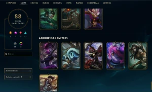 conta lol bronze 1 88 skins 60 emotes 2015 acc - League of Legends