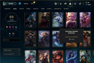 conta lol bronze 1 88 skins 60 emotes 2015 acc - League of Legends