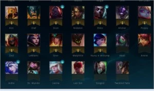Conta Lol com várias Skins Lendárias. - League of Legends