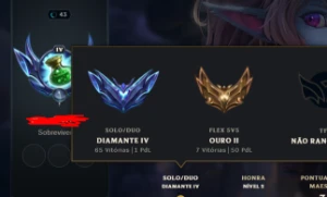 Conta Diamante Iv Solo Duo , Sem Email Verificado - League of Legends LOL