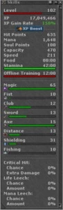 VENDO MS 102 LOBERA COM MAKER PALADIN LEVEL 14 SKILLS 93 - Tibia