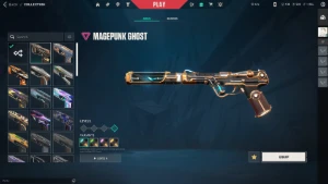 Conta Valorant platina com muitas skins