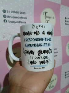 Caneca de Porcelana Branca - Salmo 50:15