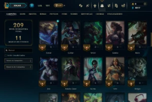 Ouro 4 com 65 Champs e 35 Skins ( MAIN ADC ) - League of Legends LOL