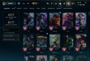 Prata 2 com 145 Champs e 92 Skins ( ADC / JG / TOP ) - League of Legends LOL