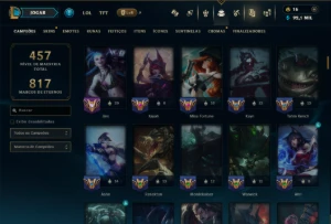 Prata 2 com 145 Champs e 92 Skins ( ADC / JG / TOP ) - League of Legends LOL