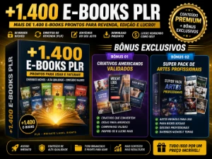 📚 +1.400 E-Books Plr + Bônus Exclusivos 🚀