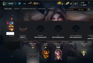 Ferro 2 com 65 Champs e 75 Skins +3 Ultimates - League of Legends LOL