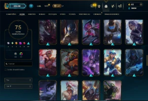 Ferro 2 com 65 Champs e 75 Skins +3 Ultimates - League of Legends LOL