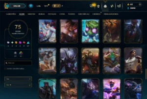 Ferro 2 com 65 Champs e 75 Skins +3 Ultimates - League of Legends LOL