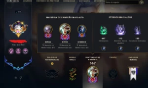 Conta Lol Main Riven 225 Skins (Riven, Mf E Fizz Prestigio) - League of Legends