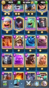 CONTA CLASH ROYALE NIVEL 13