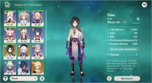 [AR34] XIAO 5* + QIQI 5* + ESPADÃO ORGULHO CELESTIAL 5* - Genshin Impact
