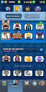 Clash royale Lv 10 13 lendarias 4300 trofeis