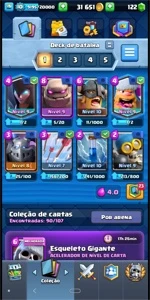 Clash royale Lv 10 13 lendarias 4300 trofeis