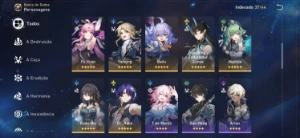 Honkai Star Rail com quase todos personagens - Genshin Impact