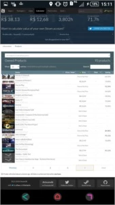 Conta Steam com diversos jogos e itens