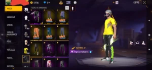 Conta muito gemada nível 75, prime 6, angelical verde - Free Fire