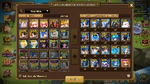Conta EARLY GAME - Eludia + Leah + Halphas + Halphas - Summoners War