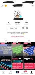 conta tiktok - Redes Sociais