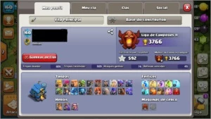 Conta Clash of Clans Cv 12 + 15,743 gemas