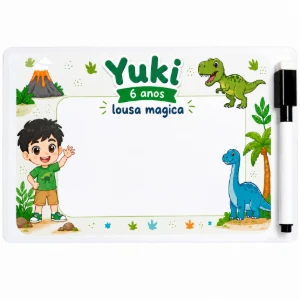 Kit Lousa Infantil Porta-Recados com Caneta - Artesanato e Personalizados