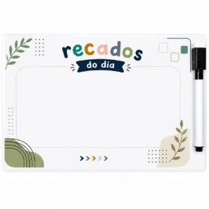 Kit Lousa Infantil Porta-Recados com Caneta - Artesanato e Personalizados