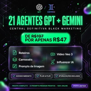 Central Definitiva - 21 Agentes GPT + Gemini | Pack Black - Outros