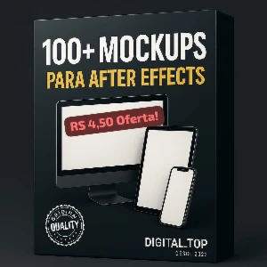 🎽🦾👚💻+100 Mockup's After Effects: Android - PC - IOS - Outros